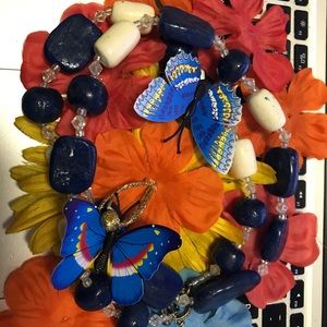 Ceramic One of a Kind Unique Rare Bohemian Necklace